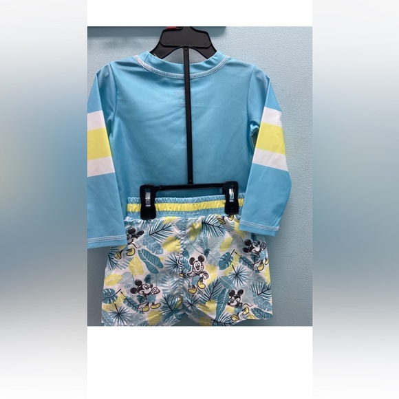 Mickey Mouse Character Toddler Boys Rashguard Swimset - Picture 4 of 4